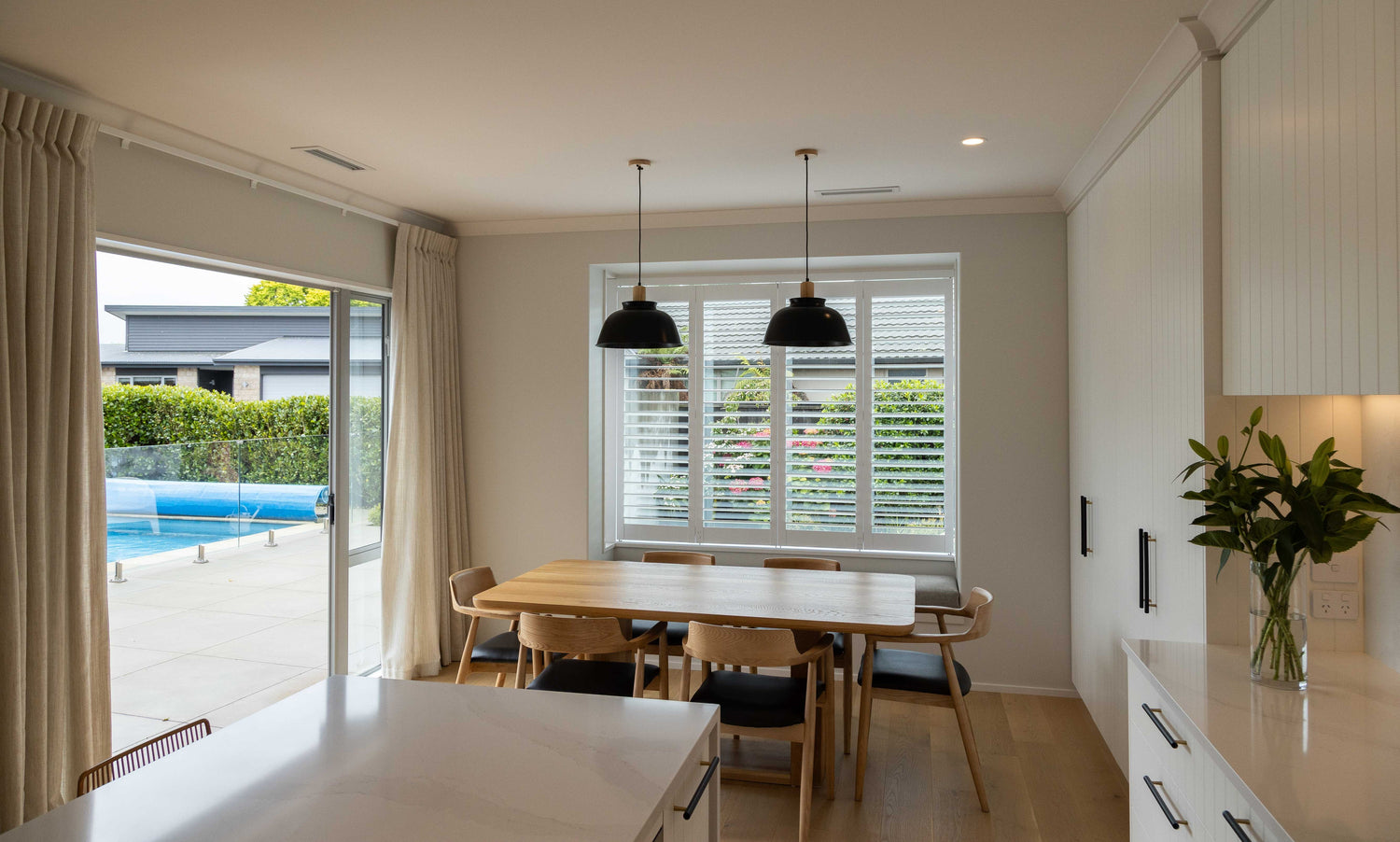 Design Supply Co. Curtains and shutter installation