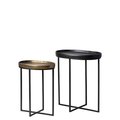 Large Oval Side Table- Black