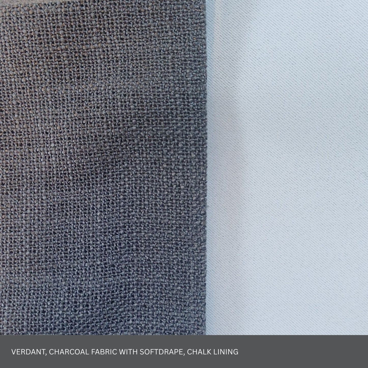 VERDANT CHARCOAL SHEER OR LINED CURTAIN PRICED FROM $482