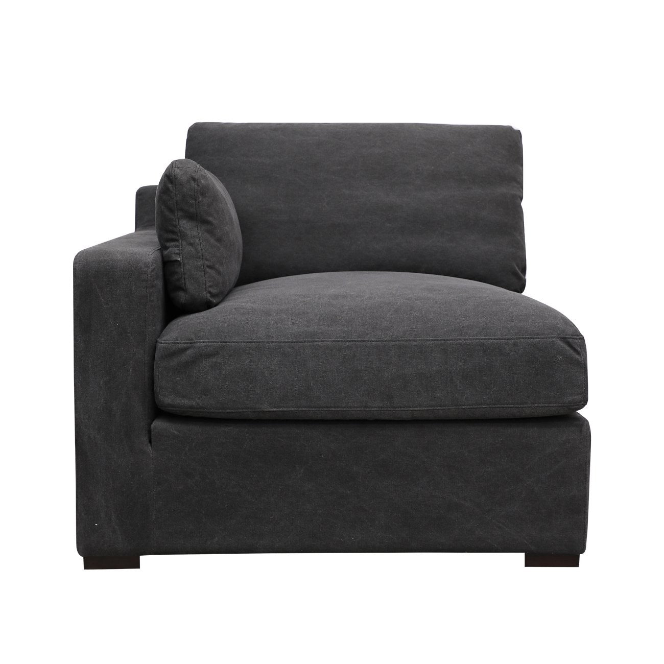 LISBON 5 PIECE MODULAR SOFA RELAXED- BLACK