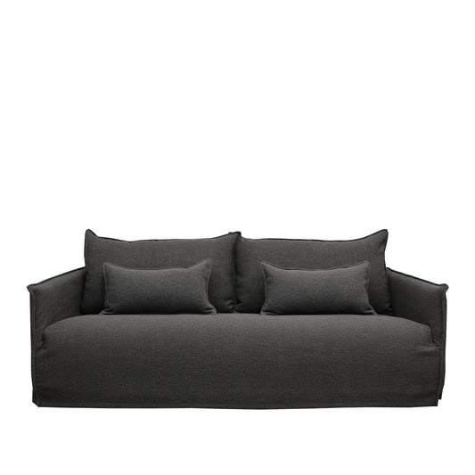 HAVEN SLIPCOVER SOFA- 3 SEATER DARK GREY