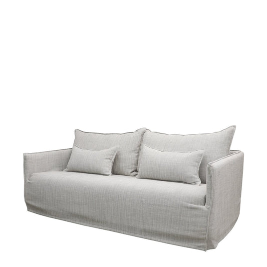 HAVEN SLIPCOVER SOFA- 3 SEATER LIGHT GREY PINSTRIPE