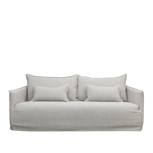 HAVEN SLIPCOVER SOFA- 3 SEATER LIGHT GREY PINSTRIPE