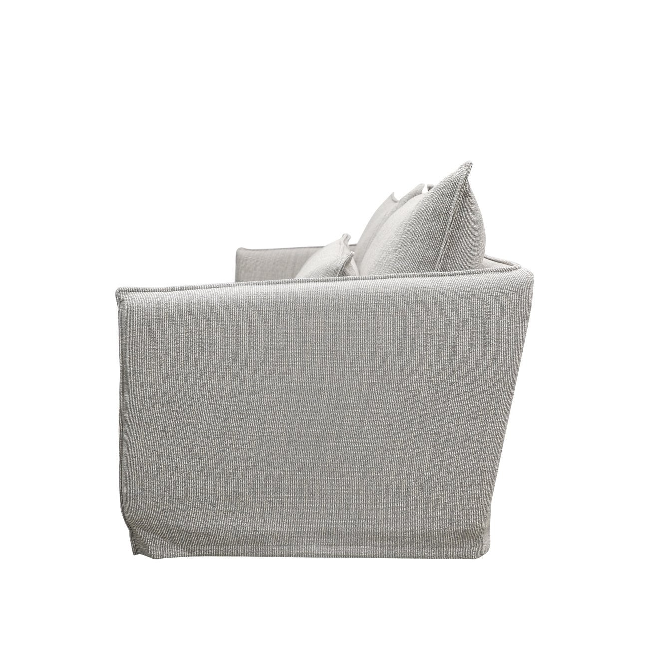 HAVEN SLIPCOVER SOFA- 3 SEATER LIGHT GREY PINSTRIPE