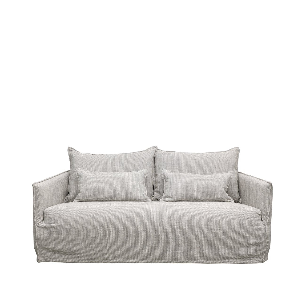 HAVEN SLIPCOVER 2 SEATER- LIGHT GREY PINSTRIPE