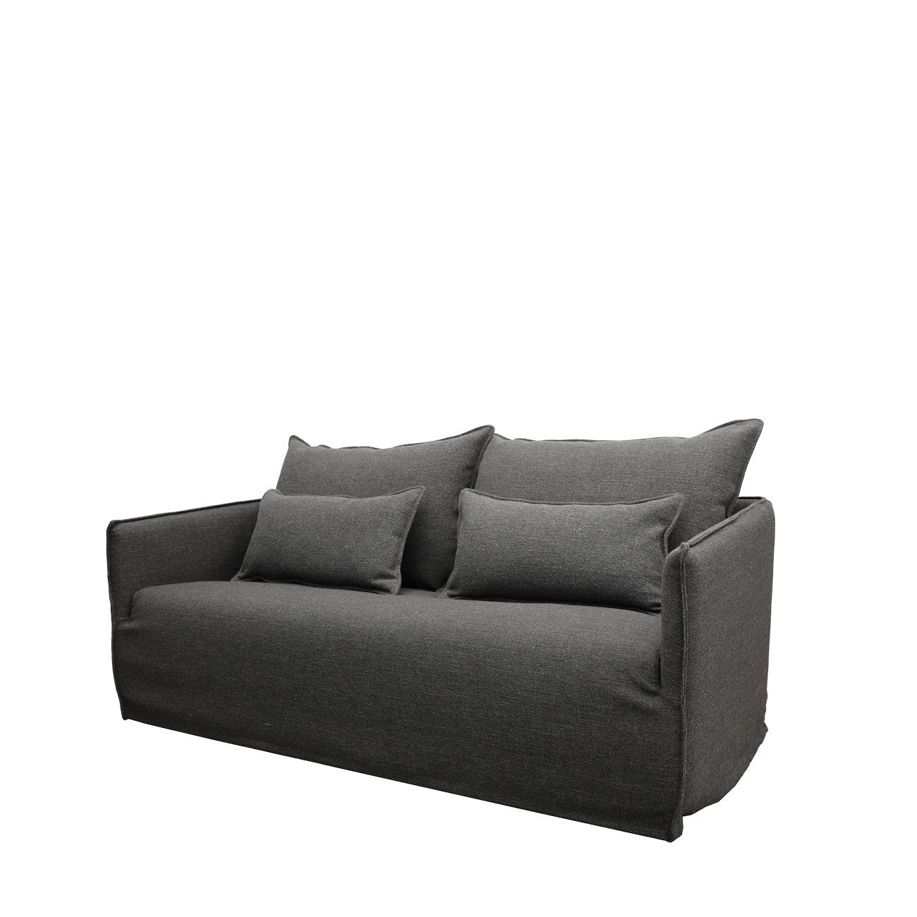 HAVEN SLIPCOVER SOFA- 2 SEATER DARK GREY