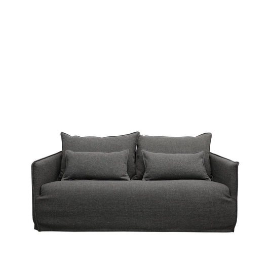 HAVEN SLIPCOVER SOFA- 2 SEATER DARK GREY