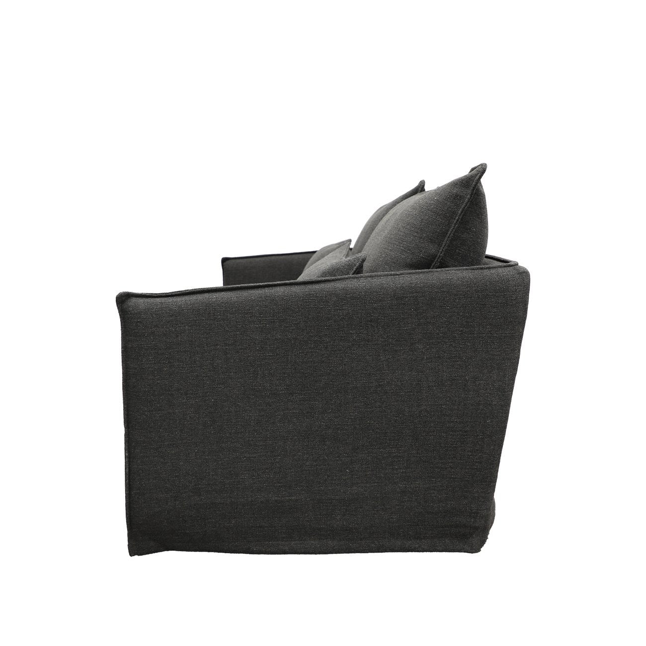 HAVEN SLIPCOVER SOFA- 2 SEATER DARK GREY