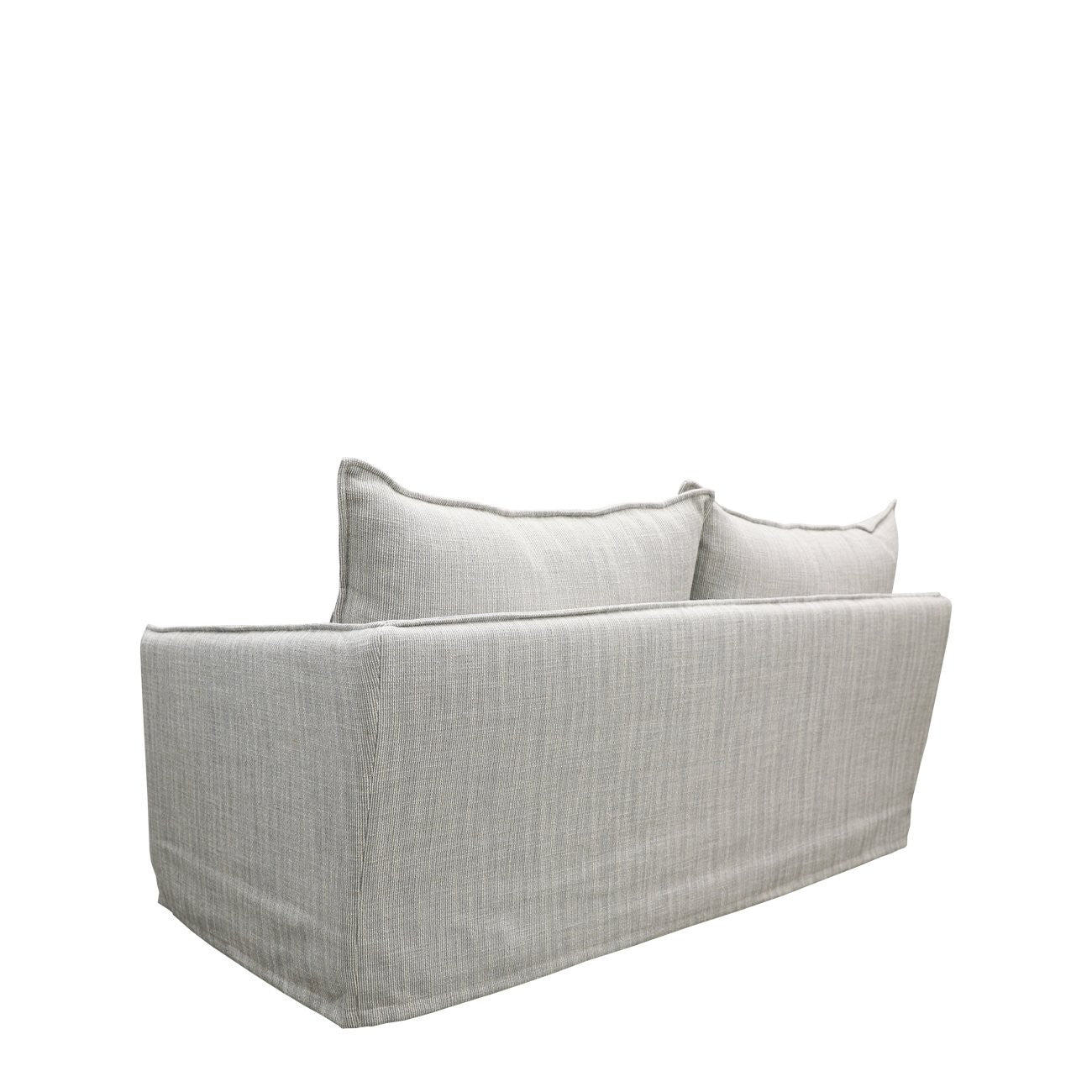 HAVEN SLIPCOVER 2 SEATER- LIGHT GREY PINSTRIPE