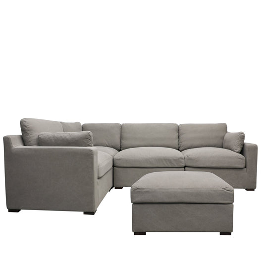 LISBON 5 PIECE MODULAR SOFA- GREY