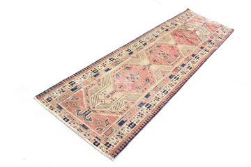 SHIRAZ VINTAGE PERSIAN RUNNER 67;  950x 3160mm