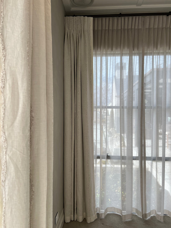 custom, double track  curtains christchurch