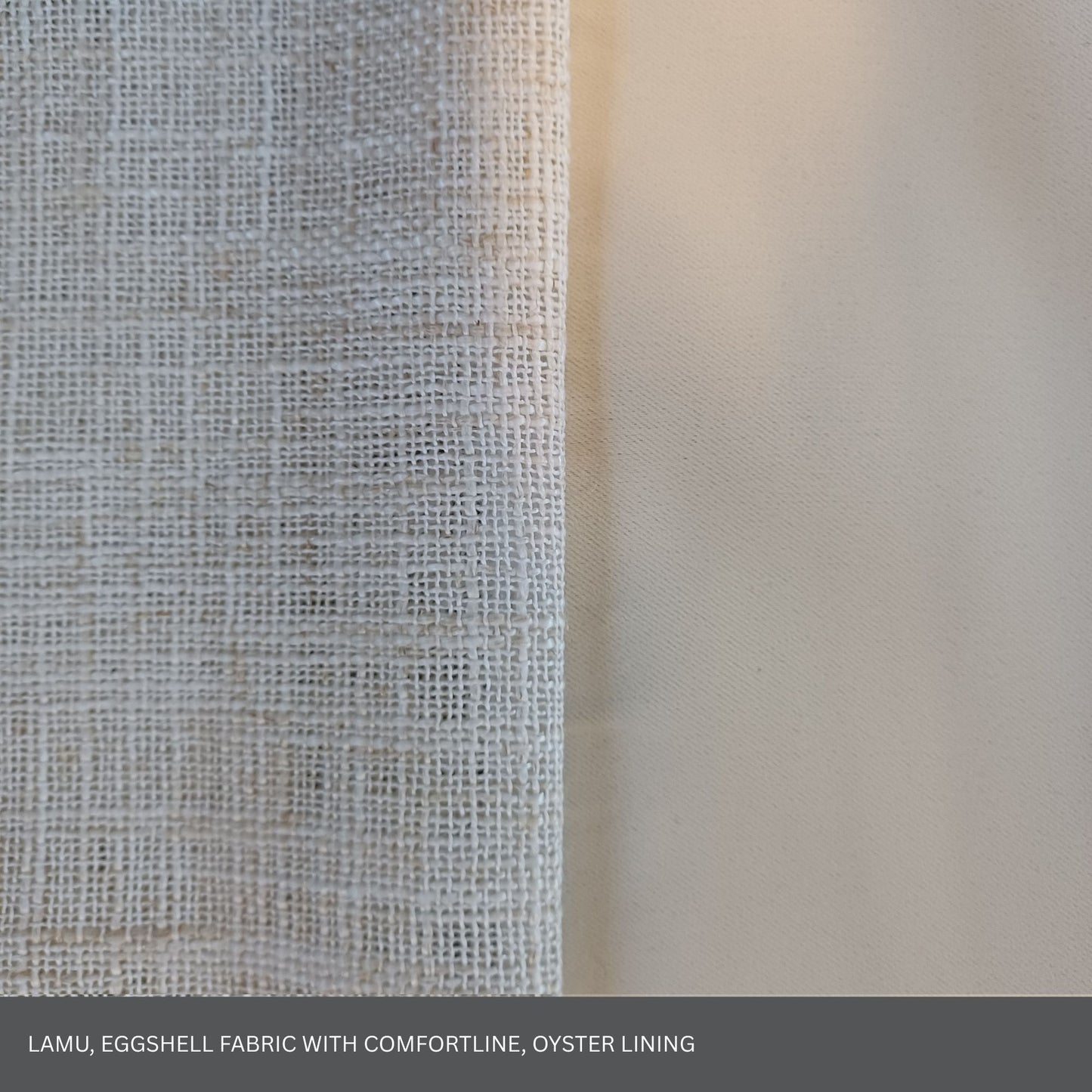 LAMU EGGSHELL MADE-TO-MEASURE SHEER OR LINED CURTAINS | CHRISTCHURCH & CANTERBURY NZ, FROM $384