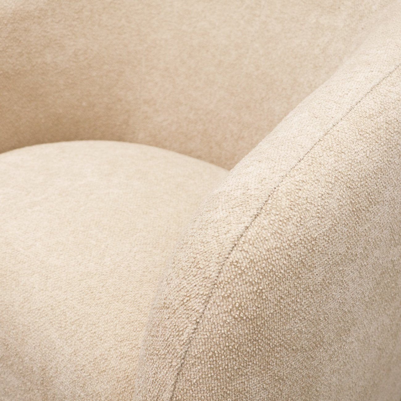 close up armchair cream