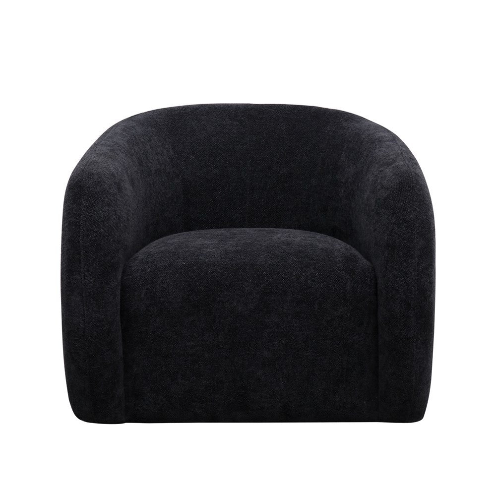 black swivel armchair