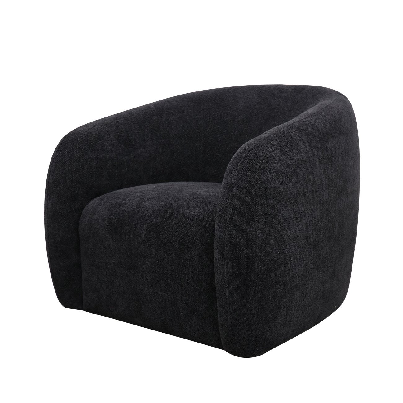 black swivel armchair