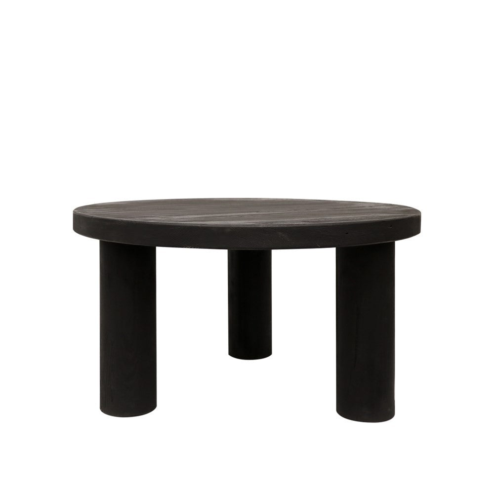 black three leg coffee table