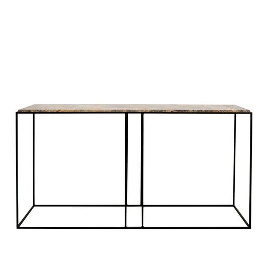 console table marble steel legs