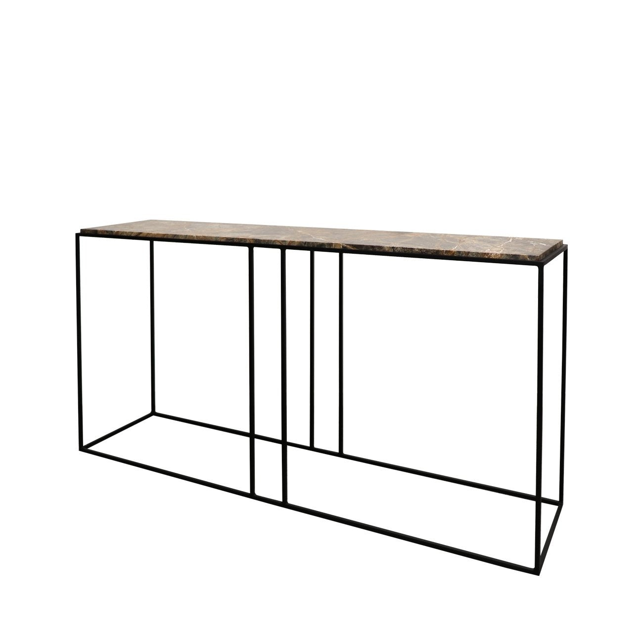 console table marble steel legs