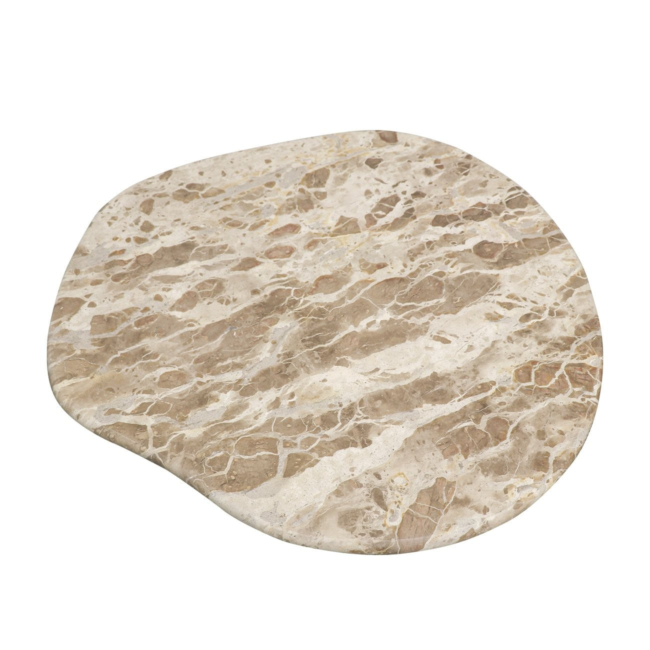 beige marble round top