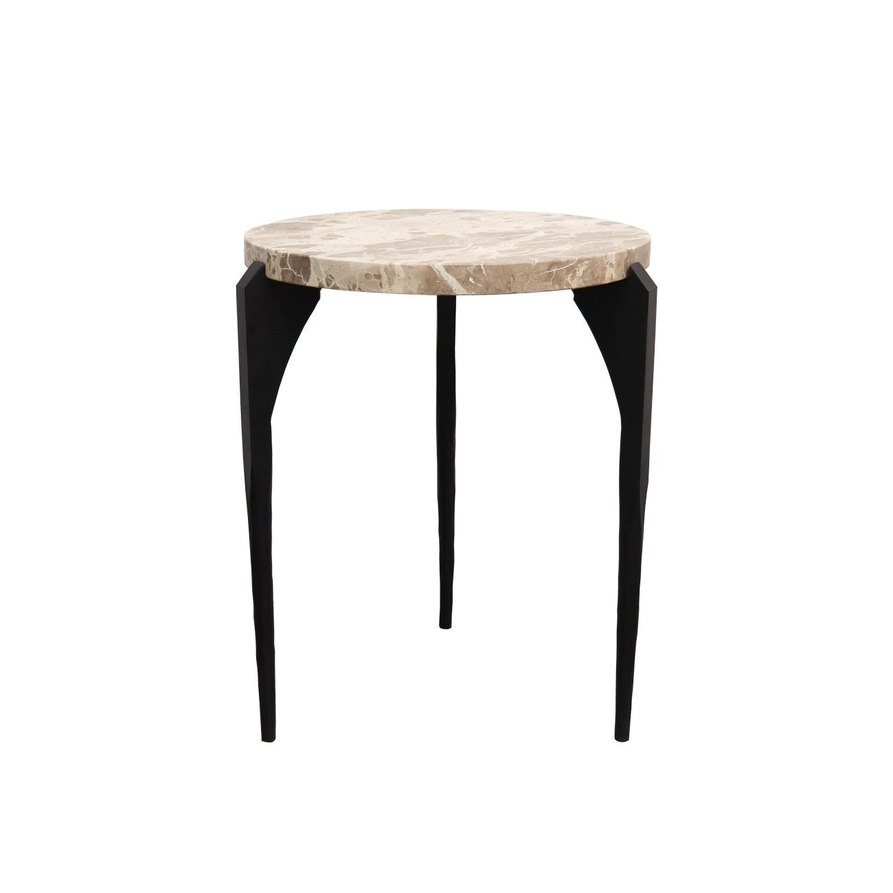 side table marble black legs