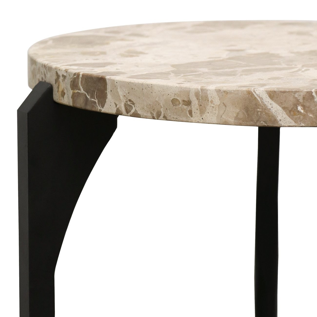 ARIANA SIDE TABLE - BEIGE: 450x450x550mm