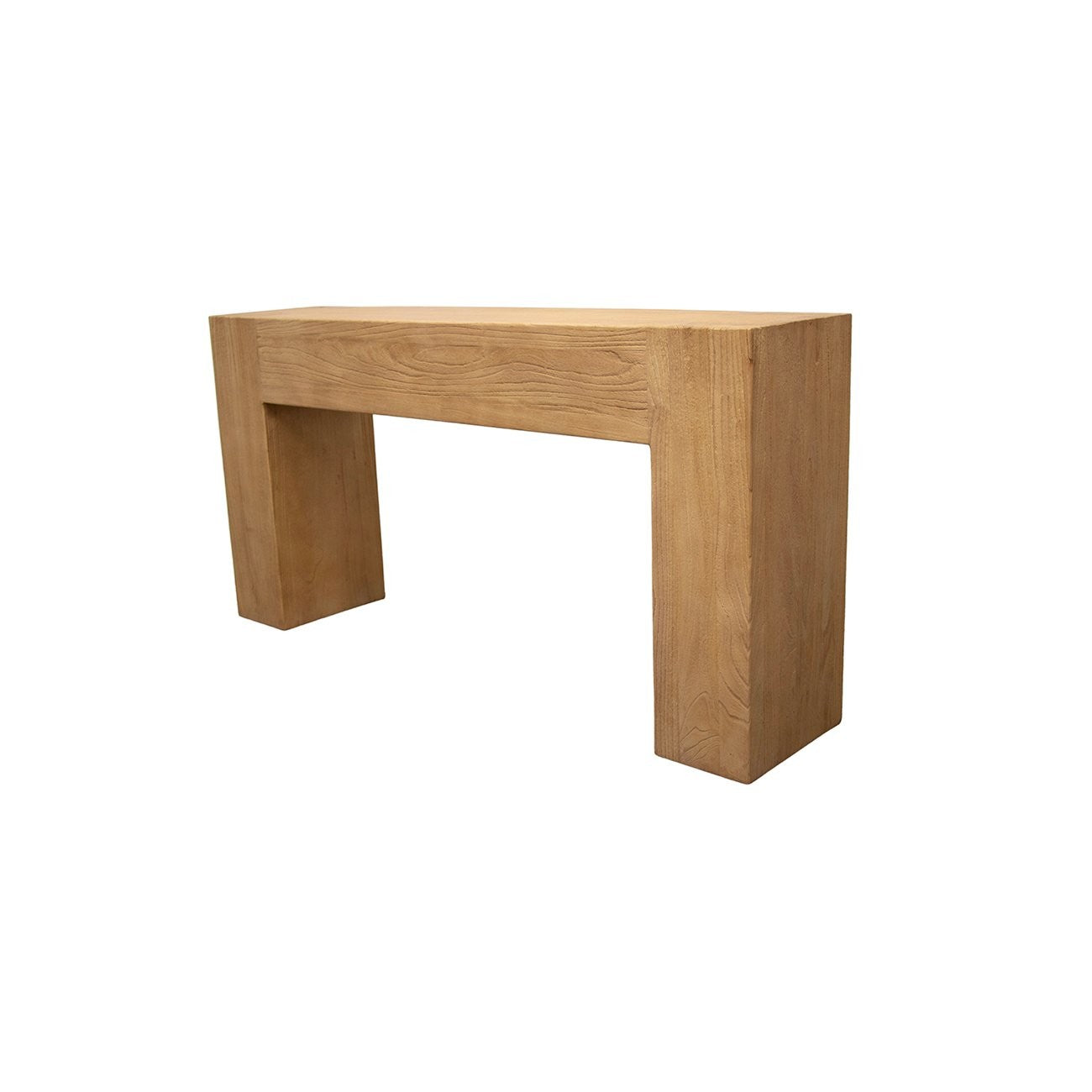 wood console elm