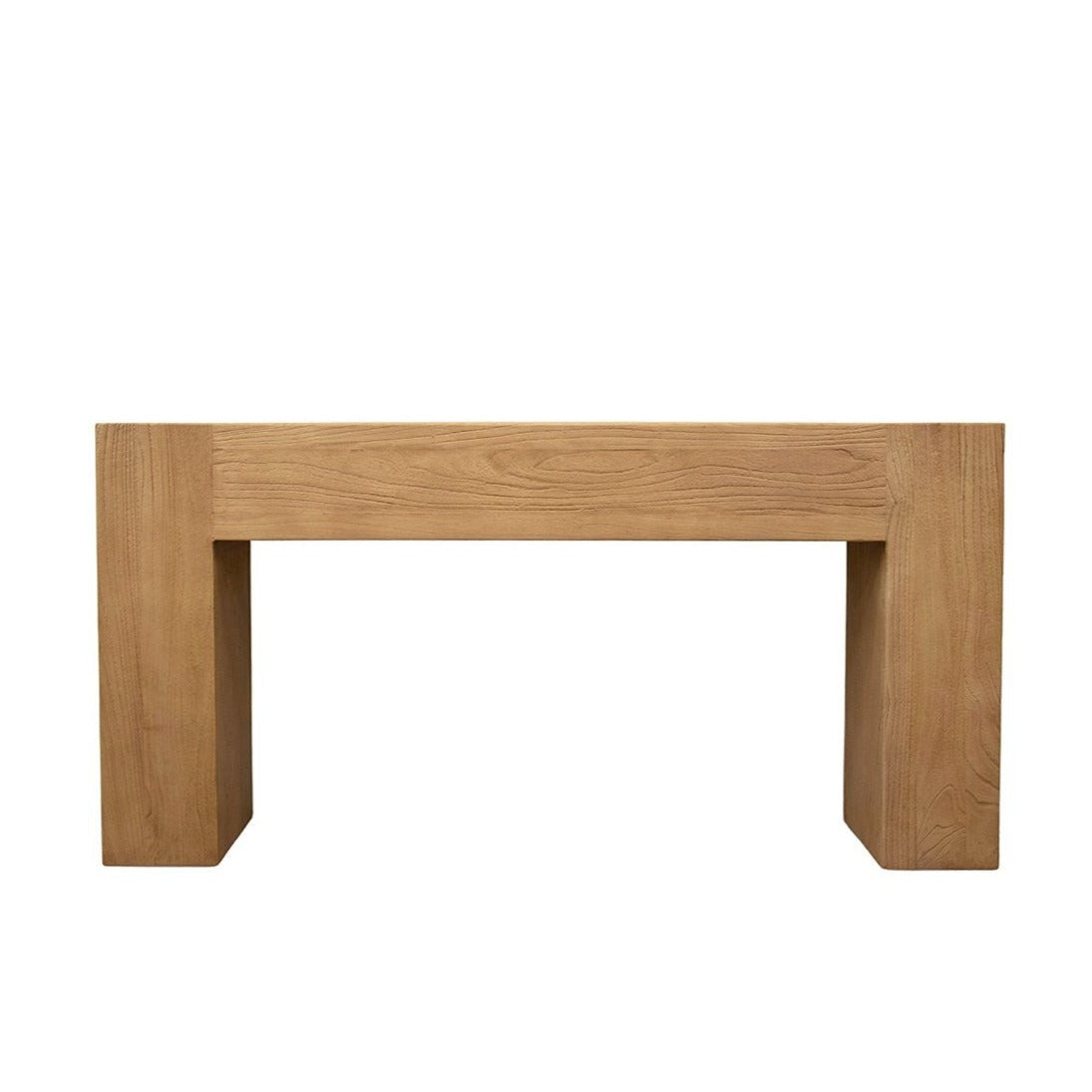 wood console table elm