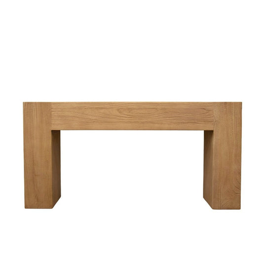 wood console table elm