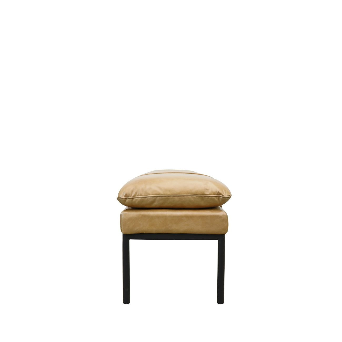 BAXTER LEATHER OTTOMAN: 1400x400x470mm