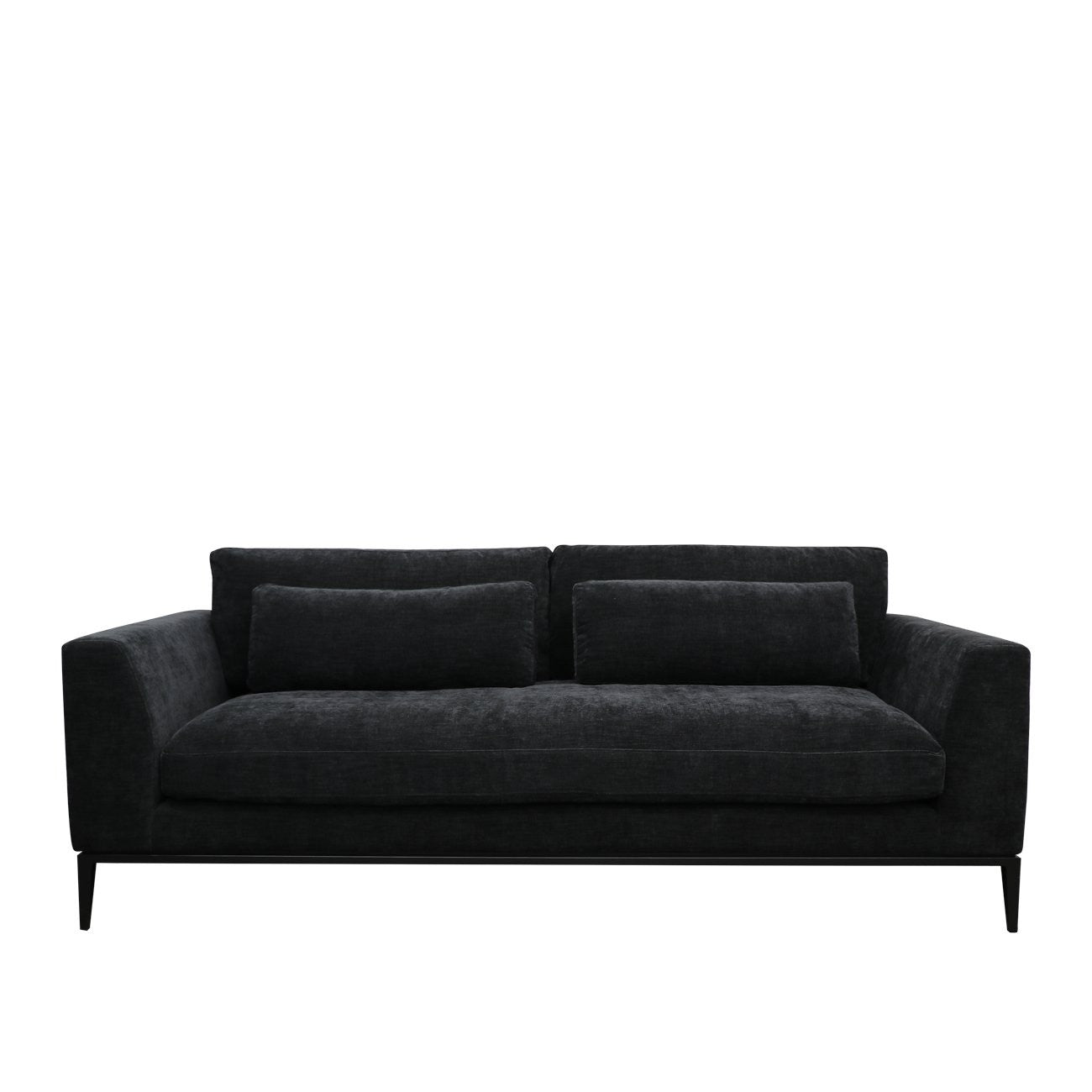 TYSON 3 SEATER SOFA - BOSTON BLACK: 2200x950x900mm