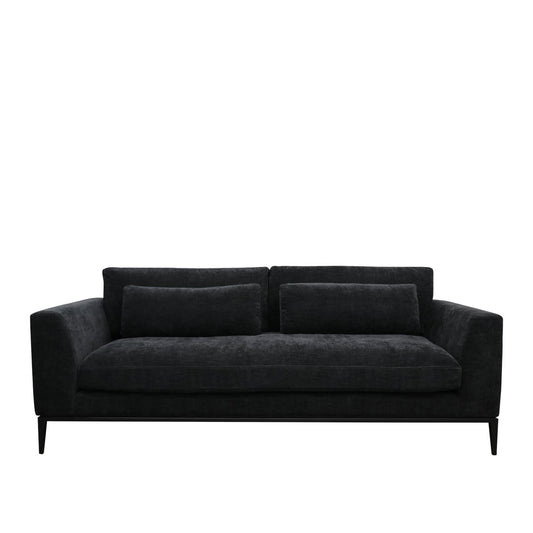 TYSON 3 SEATER SOFA - BOSTON BLACK: 2200x950x900mm