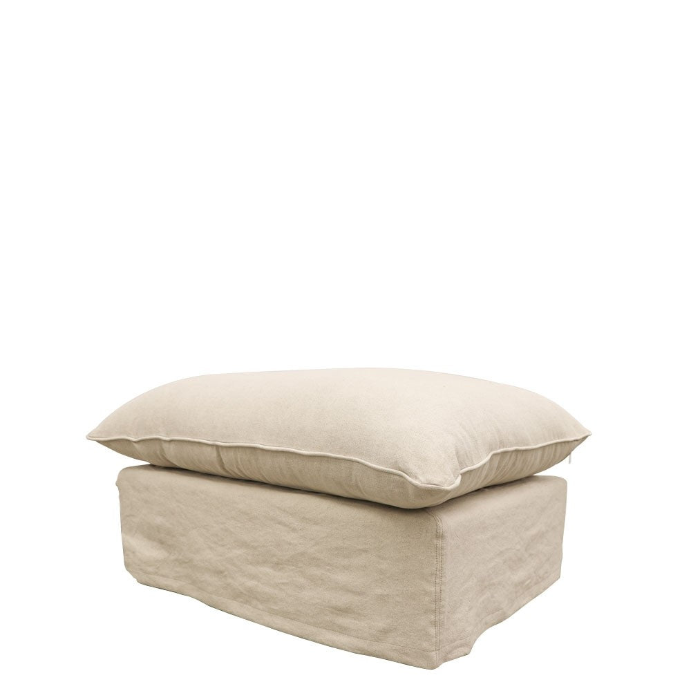 LOTUS OTTOMAN - OATMEAL: 650x850x480mm