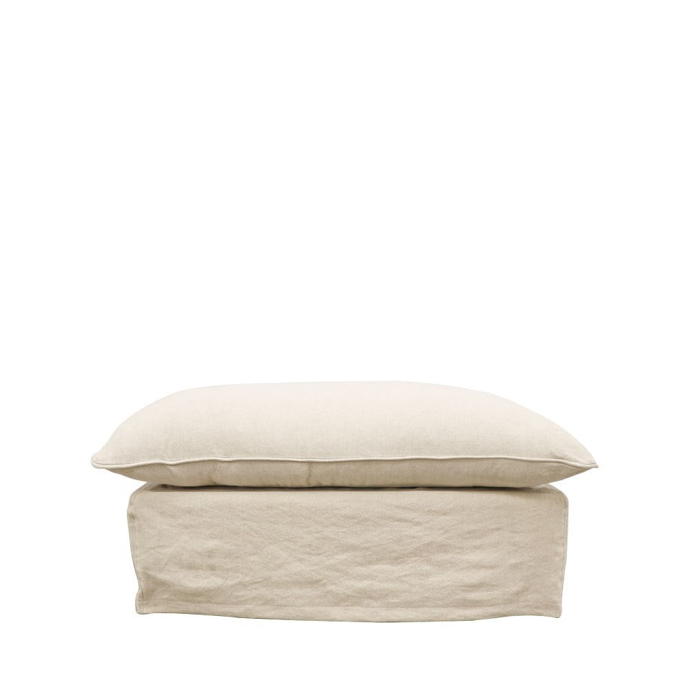 LOTUS OTTOMAN - OATMEAL: 650x850x480mm