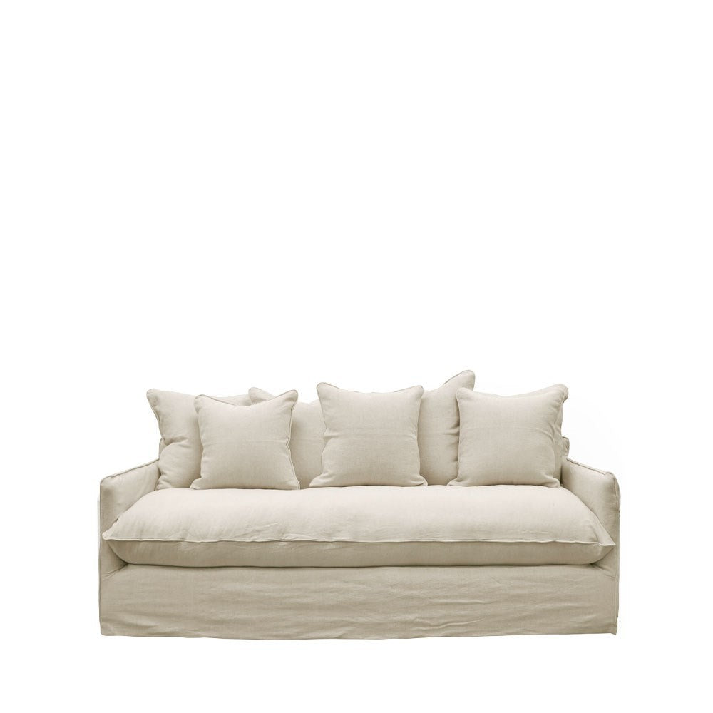 LOTUS SLIPCOVER SOFA 2 SEATER - OATMEAL: 1900x1040x840mm