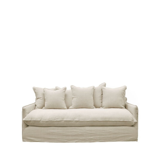 LOTUS SLIPCOVER SOFA 2 SEATER - OATMEAL: 1900x1040x840mm