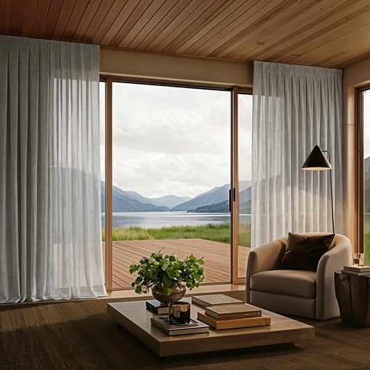 VERDANT, LIMESTONE SHEER OR LINED CURTAIN PRICED FROM $482