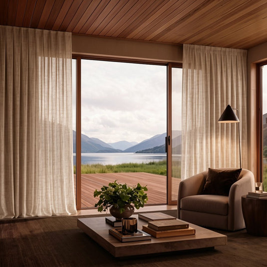CALISTA OAT MADE-TO-MEASURE SHEER OR LINED CURTAINS | CHRISTCHURCH & CANTERBURY NZ, FROM $411 - DesignSupplyCo