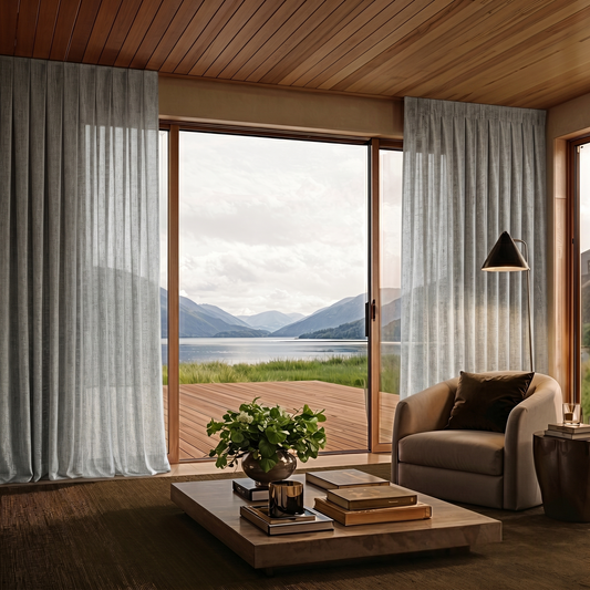VERDANT PEPPERCORN SHEER OR LINED CURTAIN PRICED FROM $482