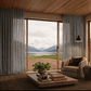 CALISTA STEEL MADE-TO-MEASURE SHEER OR LINED CURTAINS | CHRISTCHURCH & CANTERBURY NZ, FROM $411 - DesignSupplyCo