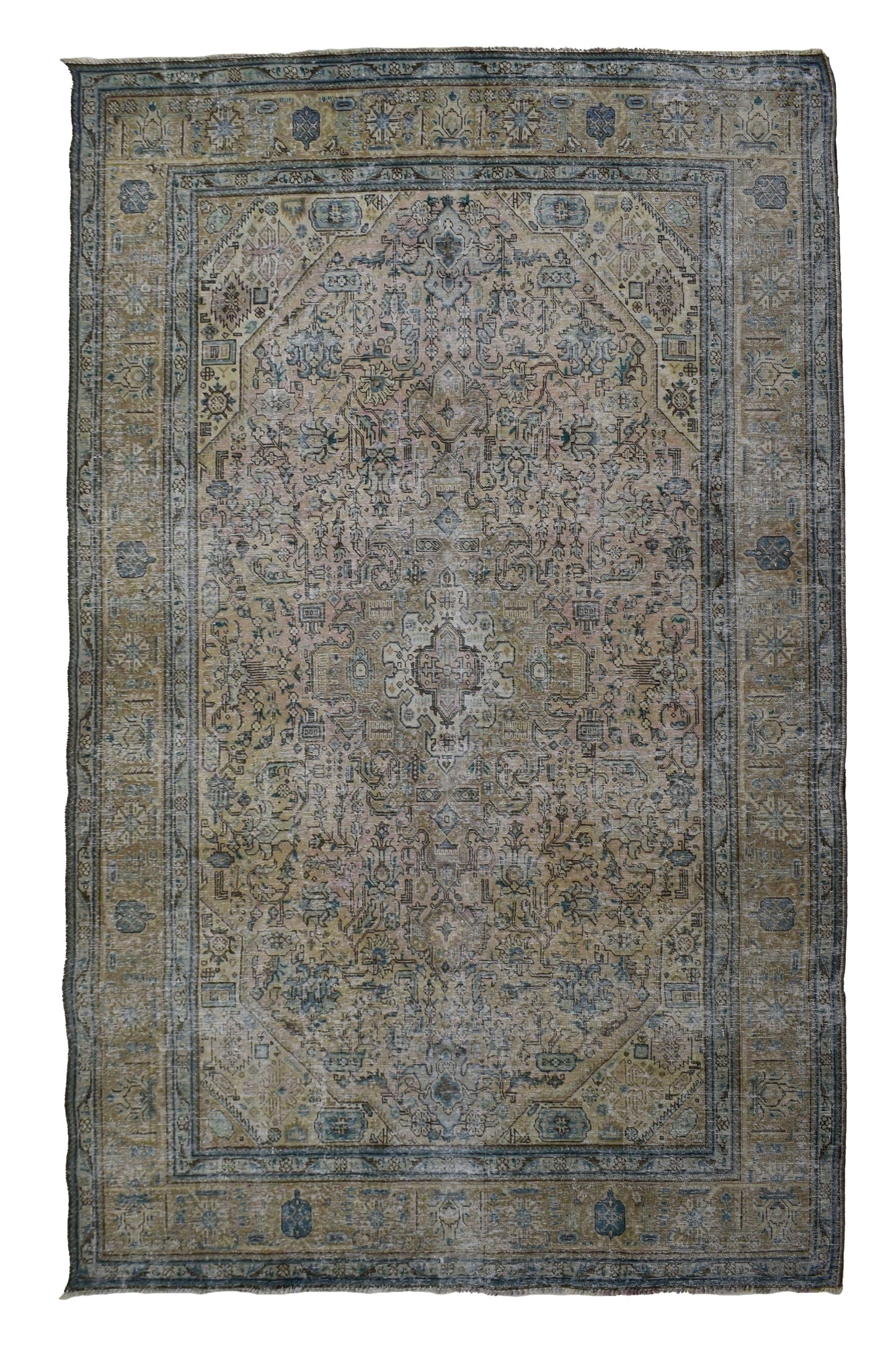 DISTRESSED VINTAGE PERSIAN RUG 52: 2370x3360mm