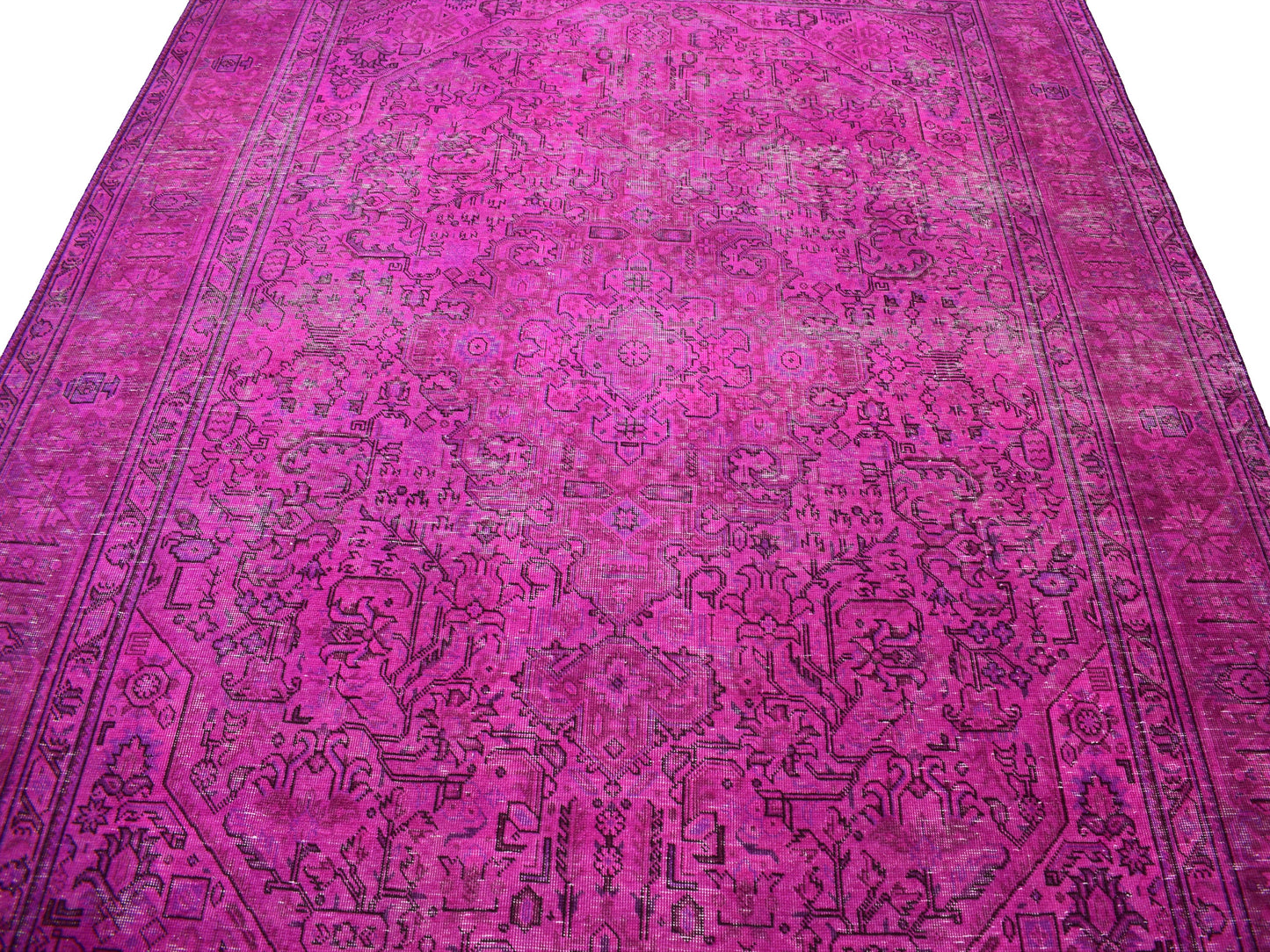 OVERDYED VINTAGE PERSIAN RUG 592: 2370x3170 cm