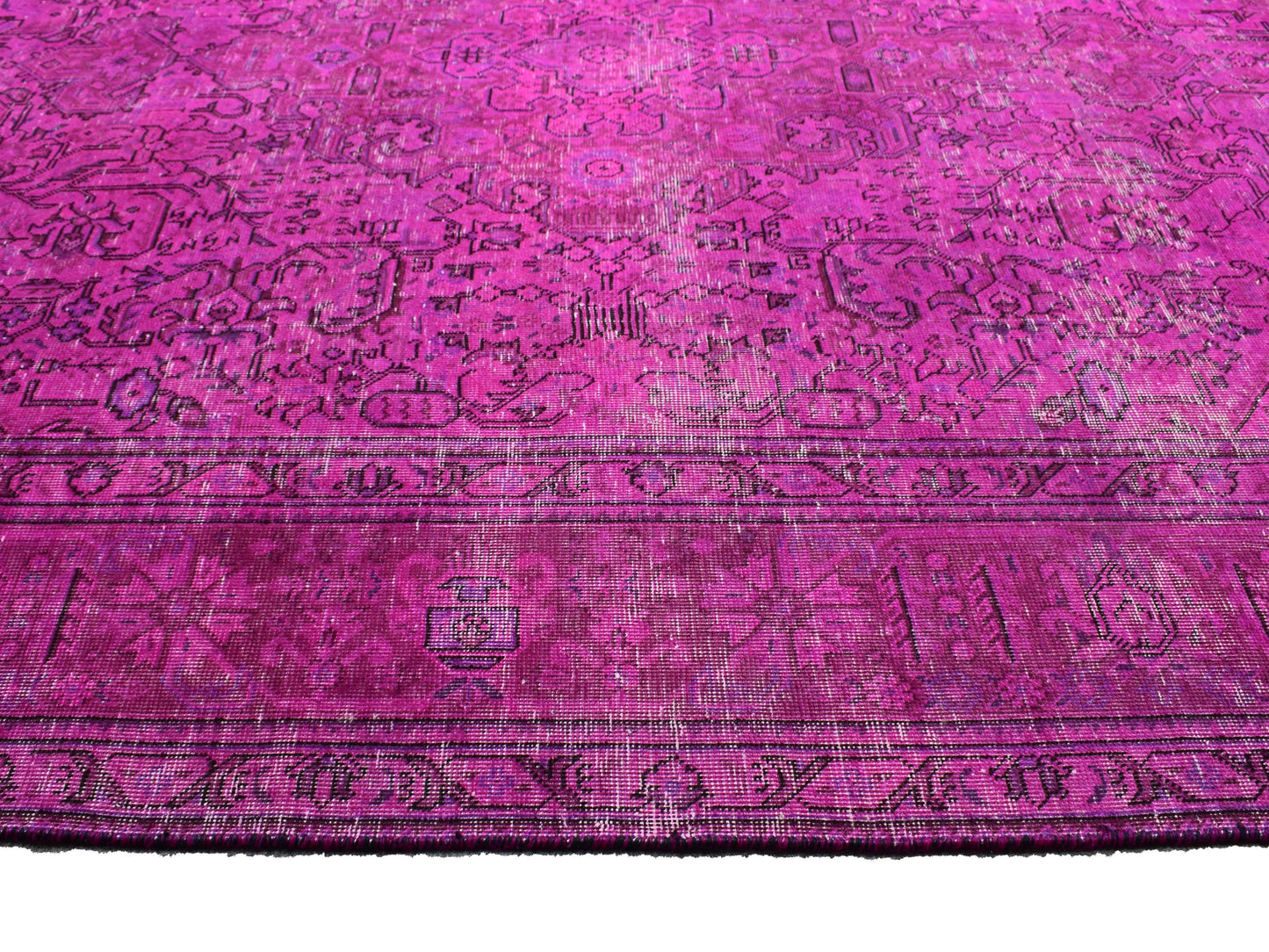 OVERDYED VINTAGE PERSIAN RUG 592: 2370x3170 cm