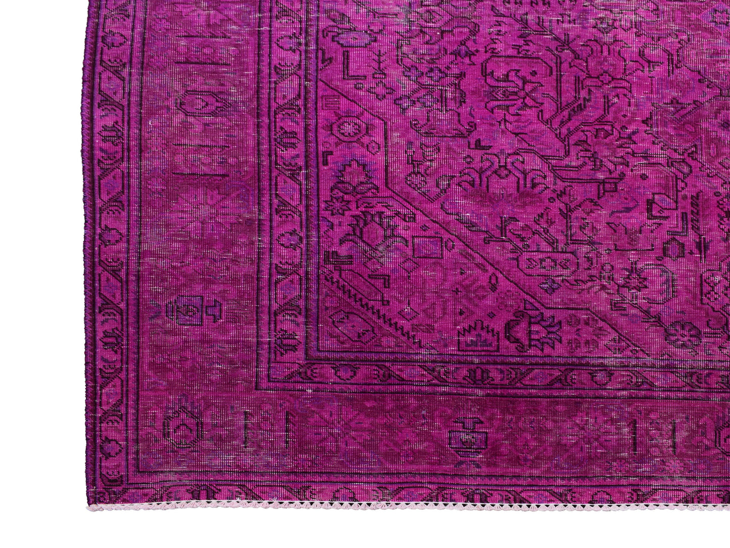 OVERDYED VINTAGE PERSIAN RUG 592: 2370x3170 cm