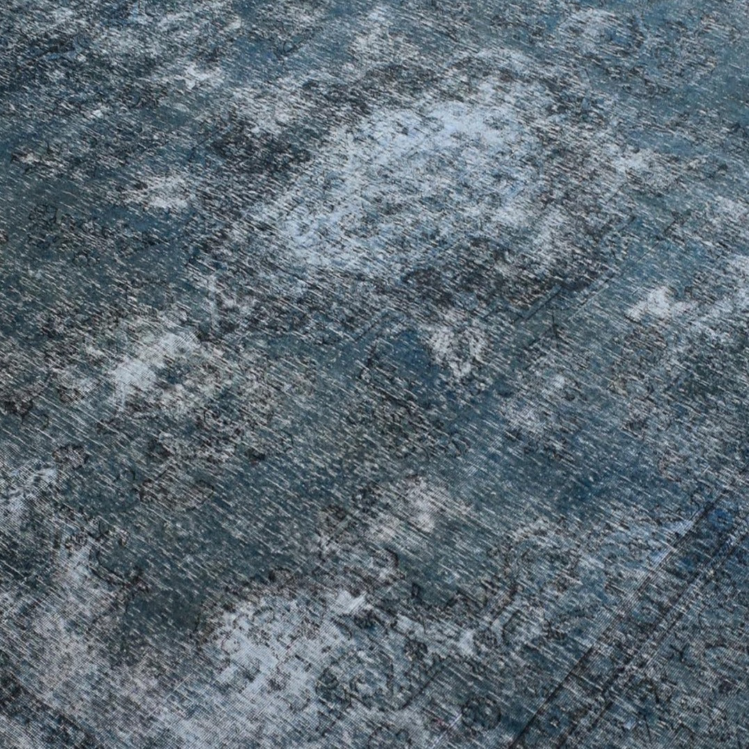 OVERDYED HAND KNOTTED VINTAGE PERSIAN RUG 56:  2750x3600mm