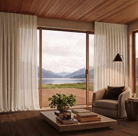 CALISTA LINEN MADE-TO-MEASURE SHEER OR LINED CURTAINS | CHRISTCHURCH & CANTERBURY NZ, FROM $411 - DesignSupplyCo