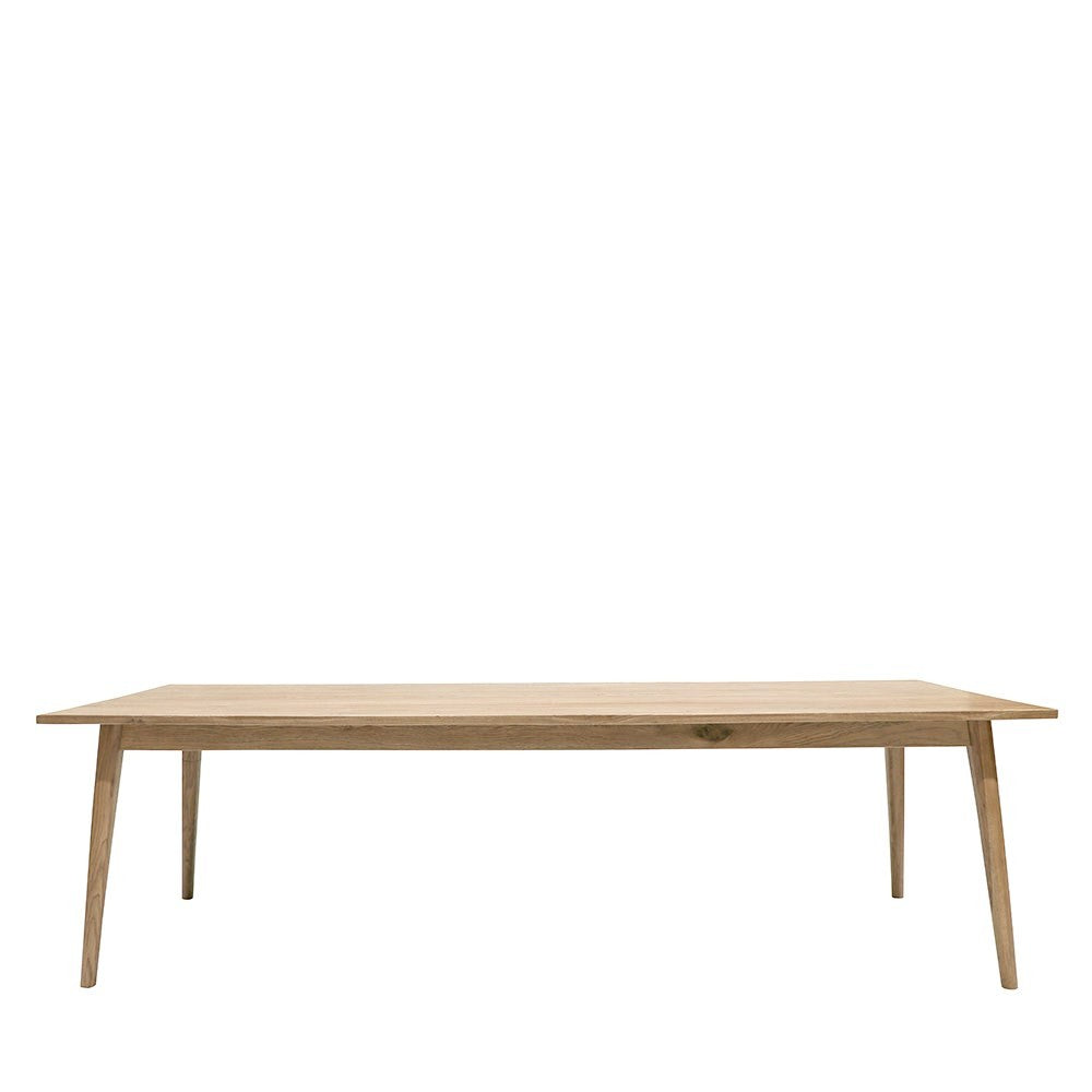 VAASA OAK DINING TABLE: 2600x900x760mm