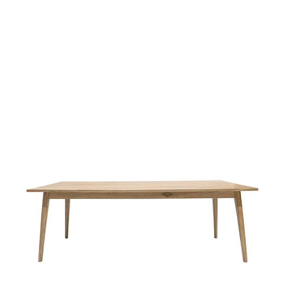 VAASA OAK DINING TABLE: 2200x900x760mm